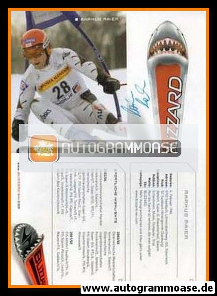 Autogramm Ski Alpin | Markus MAIER | 2003 (Blizzard)