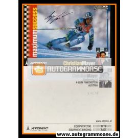 Autogramm Ski Alpin | Christian MAYER | 1990er (Atomic)