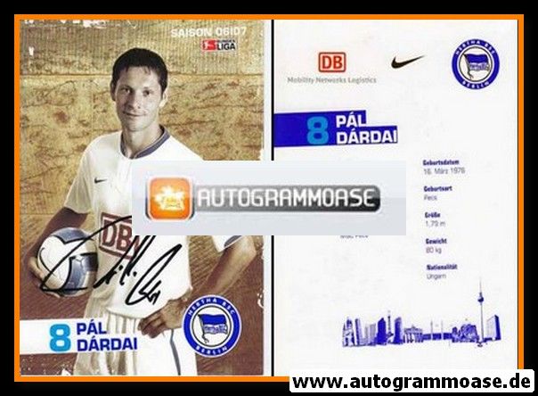 Autogramm Fussball | Hertha BSC Berlin | 2006 | Pal DARDAI