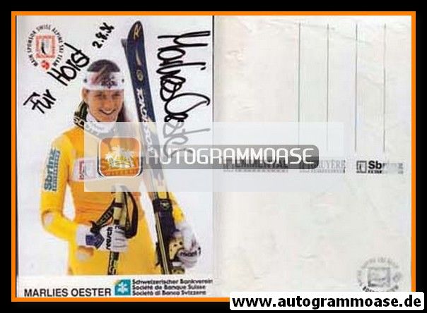 Autogramm Ski Alpin | Marlies OESTER | 1990er (Swiss Ski) 1