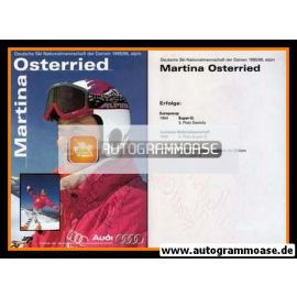 Autogramm Ski Alpin | Martina OSTERRIED | 1995(Audi)