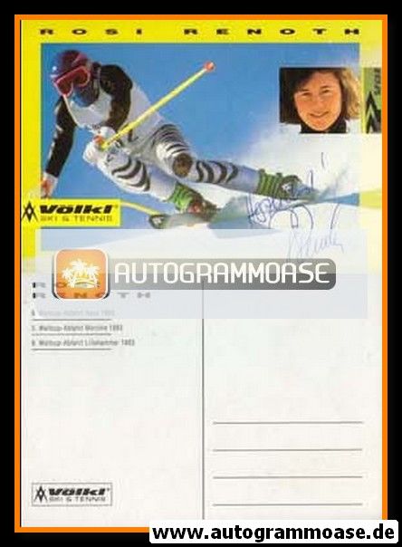 Autogramm Ski Alpin | Rosi RENOTH | 1993 (Völkl)