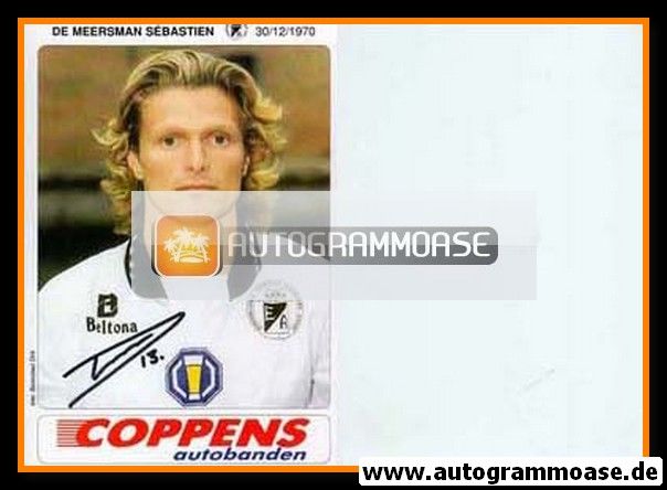 Autogramm Fussball | SC Eendracht Aalst | 1995 | Sebastien DE MEERSMAN