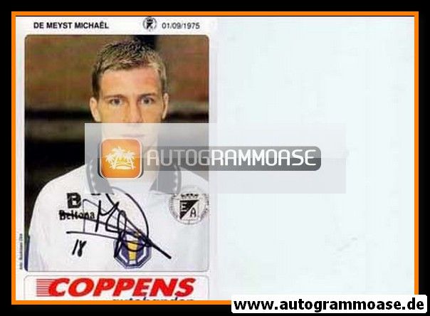 Autogramm Fussball | SC Eendracht Aalst | 1995 | Michael DE MEYST