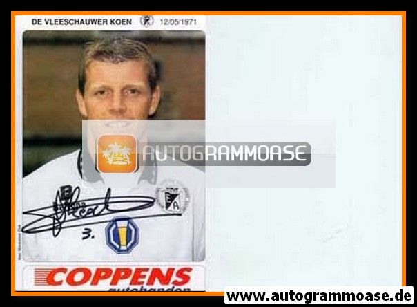Autogramm Fussball | SC Eendracht Aalst | 1995 | Koen DE VLEESCHAUWER