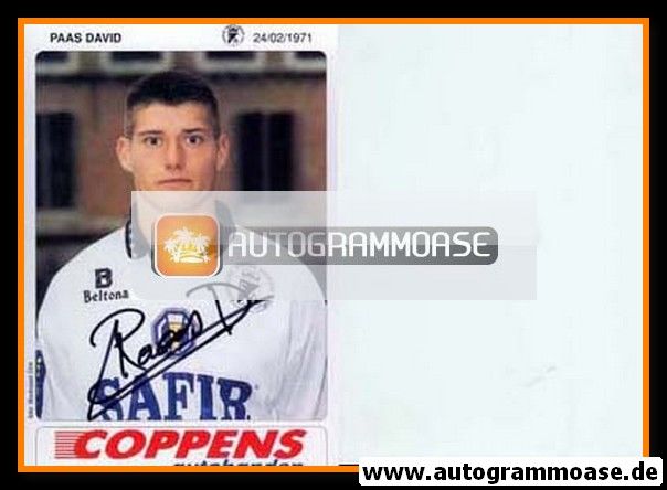 Autogramm Fussball | SC Eendracht Aalst | 1995 | David PAAS