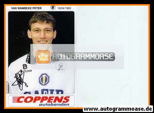 Autogramm Fussball | SC Eendracht Aalst | 1995 | Peter VAN WAMBEKE