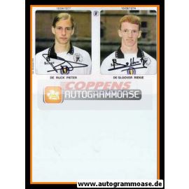 Autogramme Fussball | SC Eendracht Aalst | 1995 | Peter DE RIJCK + Riekie DE SLOOVER
