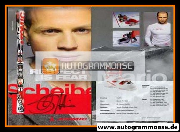 Autogramm Ski Alpin | Mario SCHEIBER | 2006 (Atomic)