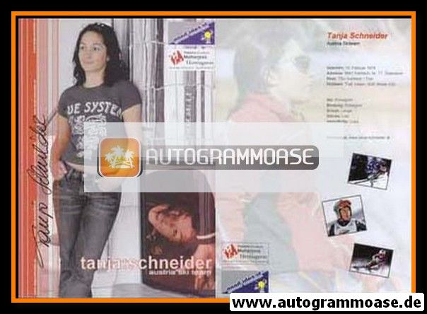 Autogramm Ski Alpin | Tanja SCHNEIDER | 2000er (Austrian Ski Team)