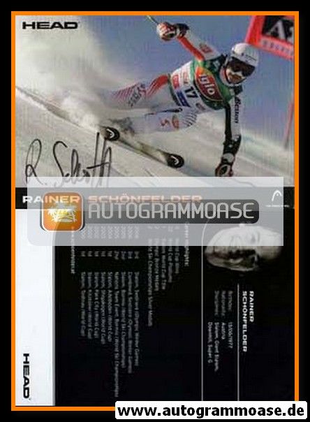 Autogramm Ski Alpin | Rainer SCHÖNFELDER | 2006 (Head)
