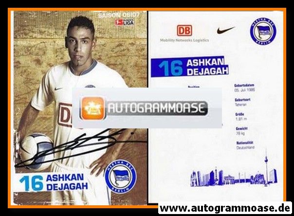 Autogramm Fussball | Hertha BSC Berlin | 2006 | Ashkan DEJAGAH