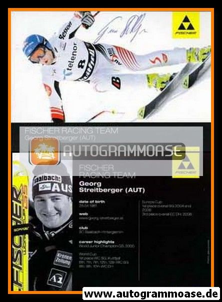 Autogramm Ski Alpin | Georg STREITBERGER | 2006 (Fischer)