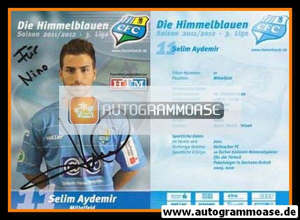 Autogramm Fussball | Chemnitzer FC | 2011 | Selim AYDEMIR