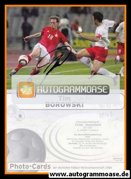 Autogramm Fussball | DFB | 2006 Photo-Cards | Tim BOROWSKI (Spielszene)