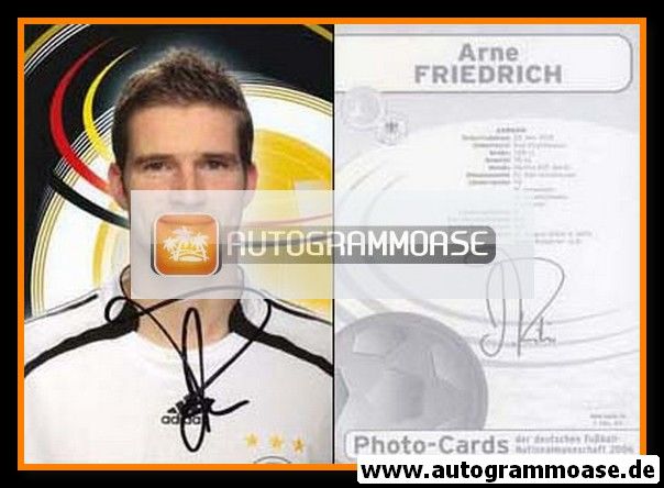 Autogramm Fussball | DFB | 2006 Photo-Cards | Arne FRIEDRICH (Portrait)