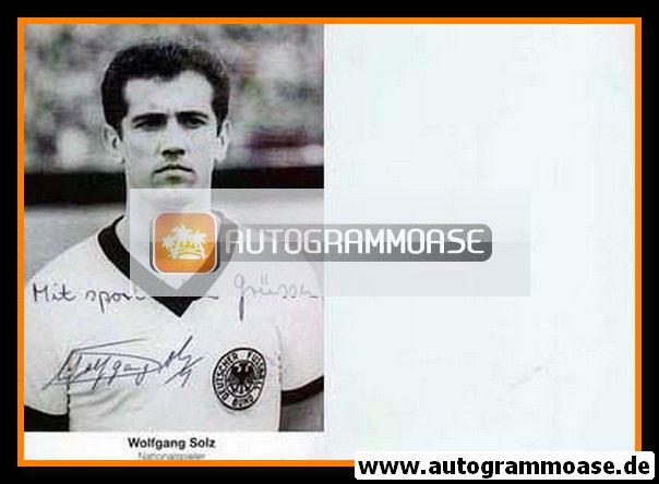 Autogramm Fussball | DFB | 1960er Retro | Wolfgang SOLZ (Portrait SW)
