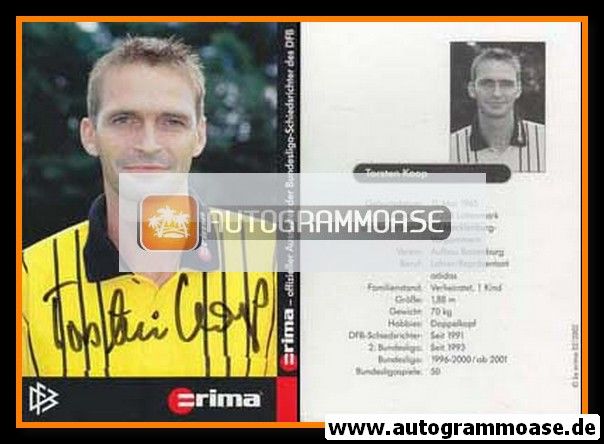 Autogramm Fussball | Schiedsrichter | 2002 Erima | Torsten KOOP