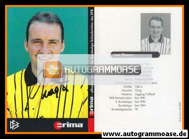 Autogramm Fussball | Schiedsrichter | 2002 Erima | Lutz WAGNER