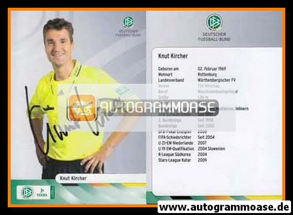Autogramm Fussball | Schiedsrichter | 2009 Dekra | Knut KIRCHER