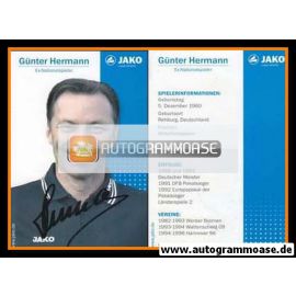 Autogramm Fussball | 2000er | Günter HERMANN (Portrait Color) Jako