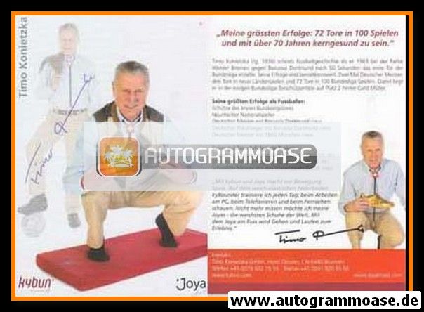 Autogramm Fussball | 2000er | Timo KONIETZKA (Collage Color) Kybun+Joya