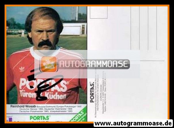 Autogramm Fussball | 1980er Portas | Reinhold WOSAB