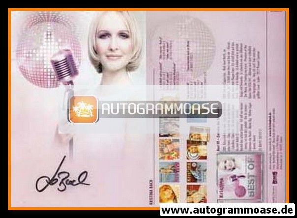 Autogramm Schlager | Kristina BACH | 2008 "Best Of - Zeitreise der Emotionen" (BMG Ariola)