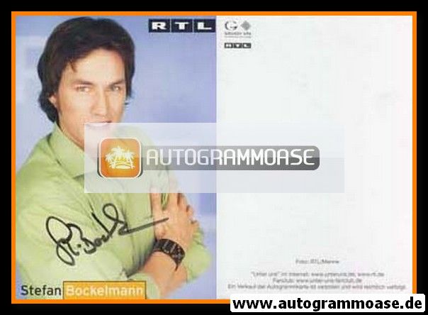 Autogramm TV | RTL | Stefan BOCKELMANN | 2000er "GZSZ" (Hochformat)