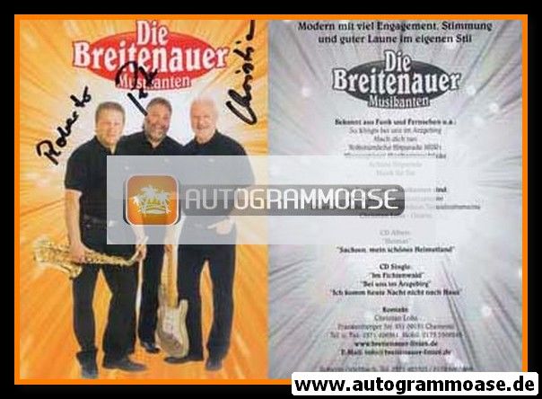 Autogramme Volksmusik | DIE BREITENAUER MUSIKANTEN | 2000er (Portrait Color)