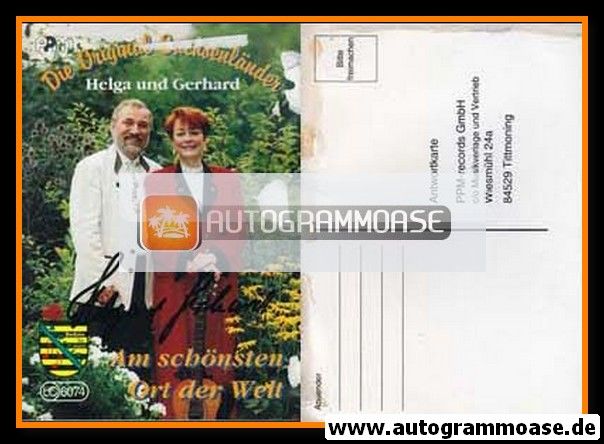 Autogramme Volksmusik | DIE ORIGINAL SACHSENLÄNDER | 1995 "Am schönsten Ort der Welt"