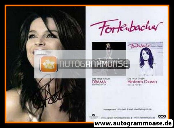 Autogramm Pop | Carolin FORTENBACHER | 2008 "Drama"