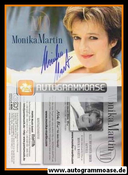 Autogramm Schlager | Monika MARTIN | 2007 "Aloha Blue" (Koch)