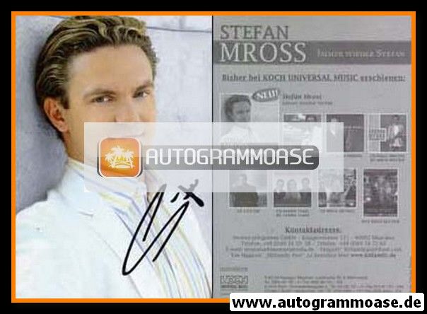 Autogramm Volksmusik | Stefan MROSS | 2006 "Immer Wieder Stefan" (Portrait Color Koch)