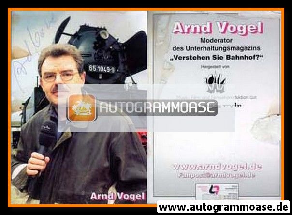 Autogramm TV | MDR | Arnd VOGEL | 2000er "Verstehen Sie Bahnhof?"
