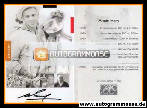 Autogramm Sprint | Armin HARY | 1960er Retro (AHA-Förderung)