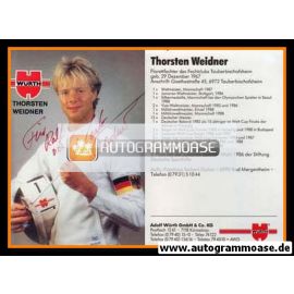 Autogramm Fechten | Thorsten WEIDNER | 1988 (Würth)