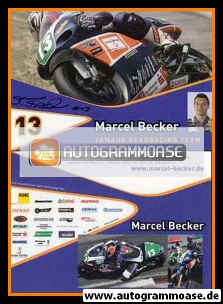 Autogramm Motorrad | Marcel BECKER (2000er)