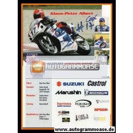Autogramm Motorrad | Klaus-Peter ALBERT | 1990er (Rennszene)