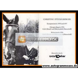 Autogramm Reiten | Christine STÜCKELBERGER | 1970er (Oscar Weber)