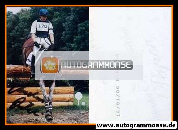 Autogramm Reiten | Andreas DIBOWSKI | 2000er Foto (Sprungszene)