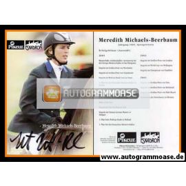 Autogramm Reiten | Meredith MICHAELS-BEERBAUM | 2000er (Pikeur)