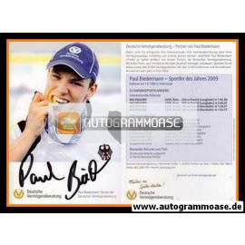 Autogramm Schwimmen | Paul BIEDERMANN | 2009 (Sportler des Jahres)
