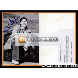 Autogramm Schwimmen | Katrin MEISSNER | 1990er Foto (Portrait SW) OS-Gold