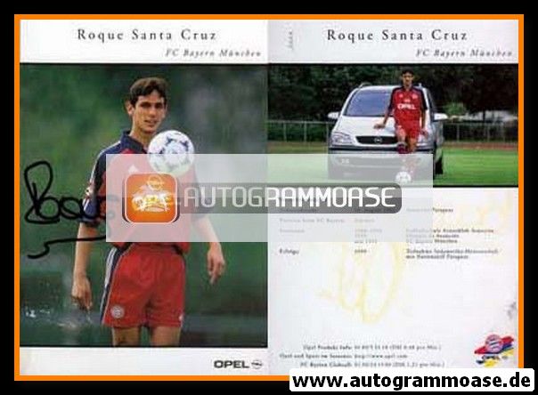 Autogramm Fussball | FC Bayern München | 1999 | Roque SANTA CRUZ