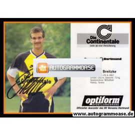 Autogramm Fussball | Borussia Dortmund | 1990 | G&uuml;nter BREITZKE