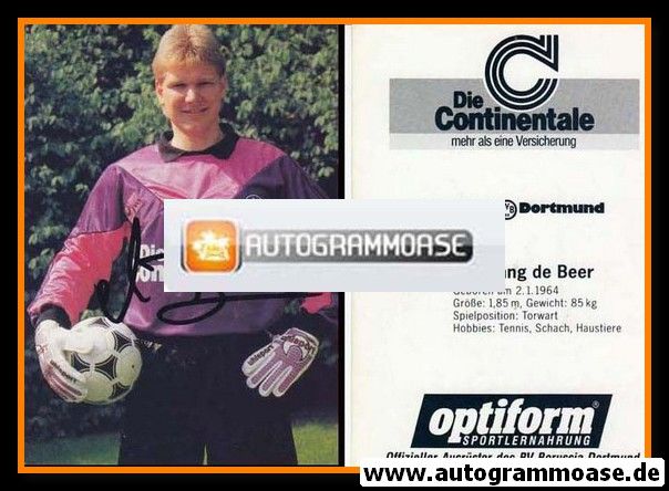 Autogramm Fussball | Borussia Dortmund | 1990 | Wolfgang DE BEER