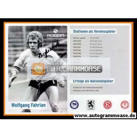 Autogramm Fussball | 1970er Retro | Wolfgang FAHRIAN (Spielszene SW) Rogon