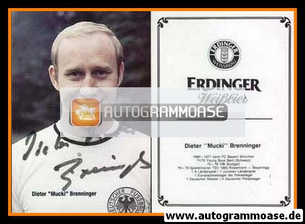 Autogramm Fussball | DFB | 1969 | Dieter BRENNINGER (Erdinger)