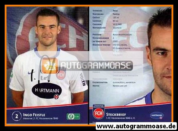 Autogramm Fussball | 1. FC Heidenheim 1846 | 2011 | Ingo FEISTLE